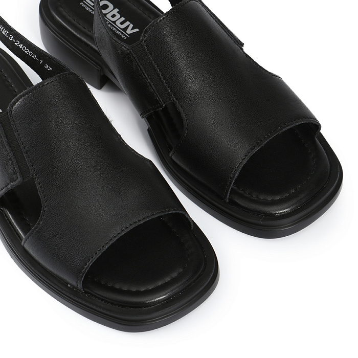 Женские сандалии eObuv черные, артикул DL-S25-HML3-240202-1