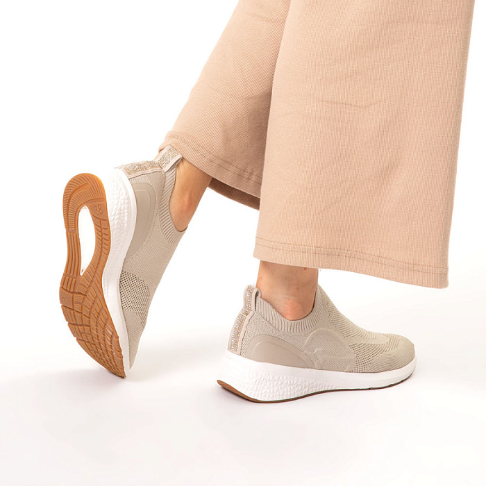 Женские кроссовки TAMARIS бежевые, артикул 1-24726-42-498