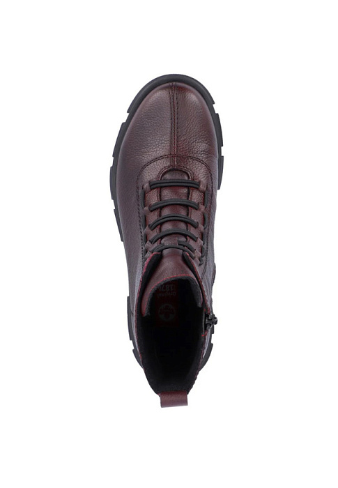 Женские берцы RIEKER бордовые, артикул Y7150-35