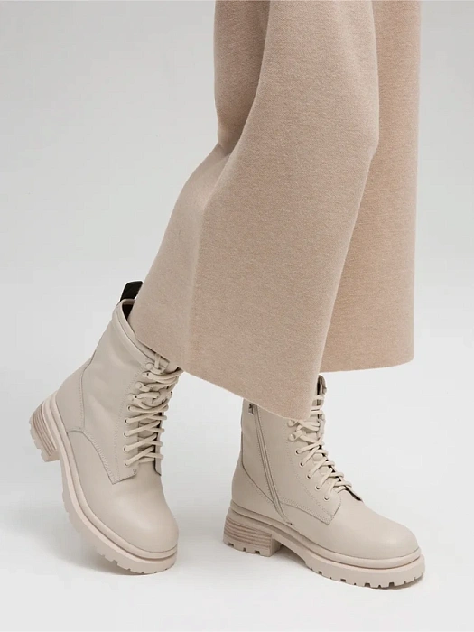 Женские ботинки basic FEDERICA RODARI бежевые, артикул 7E-3C469-840