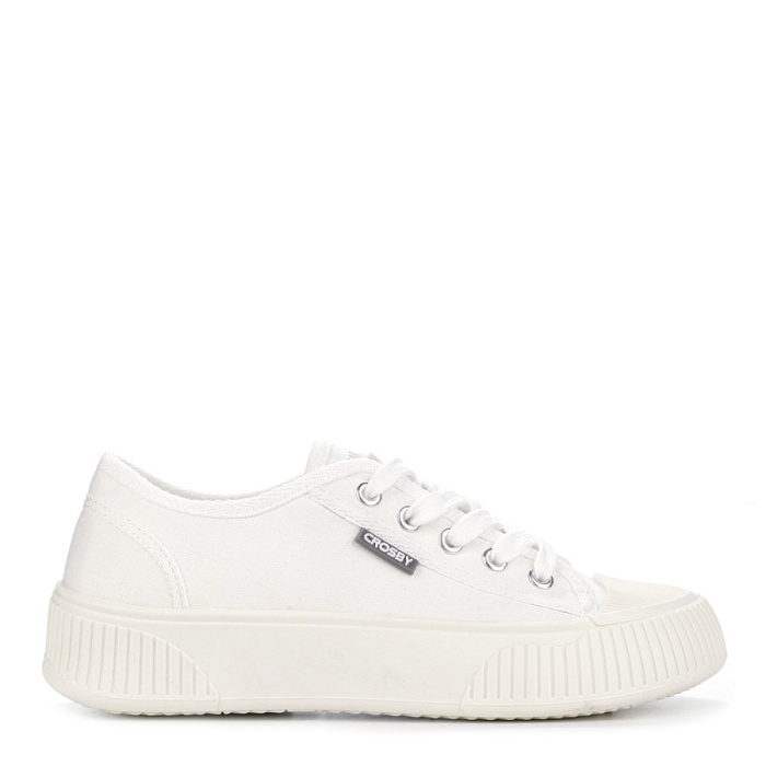 Женские кеды CROSBY белые, артикул 437195/01-03