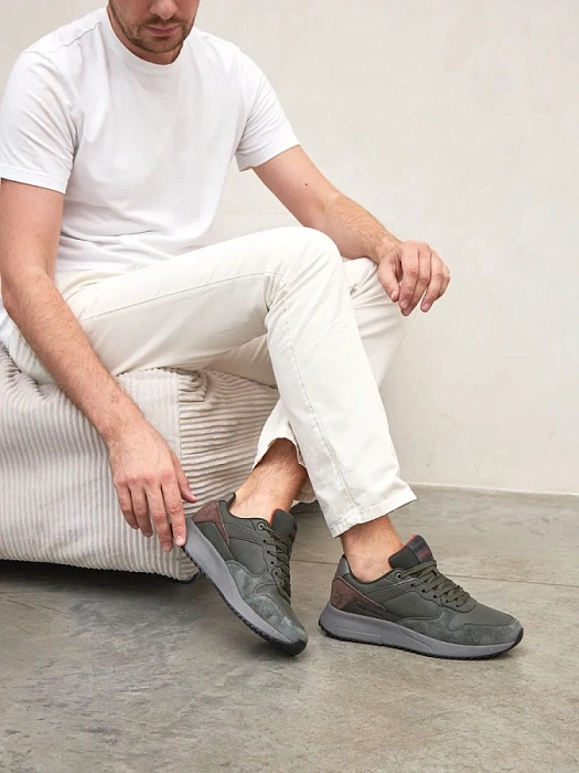 Мужские кроссовки STROBBS хаки, артикул C3480-19