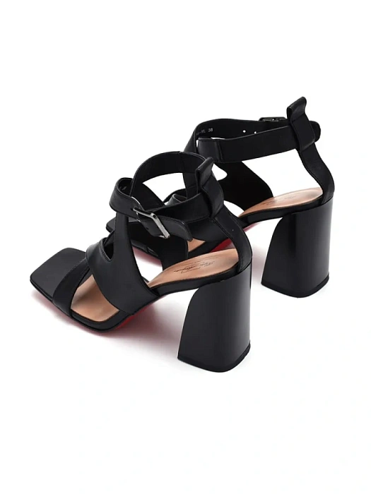 Женские босоножки  SOFIA-ALEXANDRA черные, артикул SA16656-WL-1