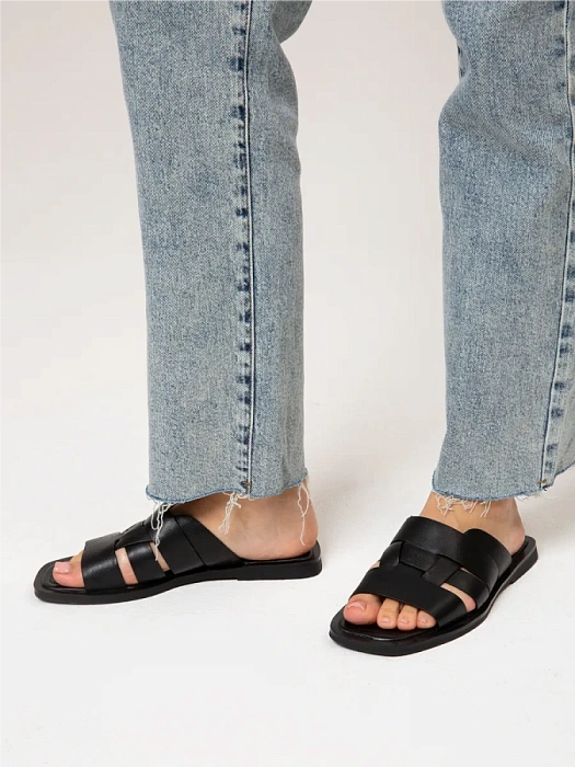 Женские шлепанцы SOFIA-ALEXANDRA черные, артикул SA20567-WL