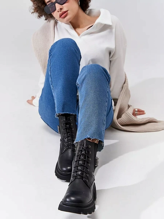 Женские ботинки SOFIA-ALEXANDRA черные, артикул 17E-Z16505-H01