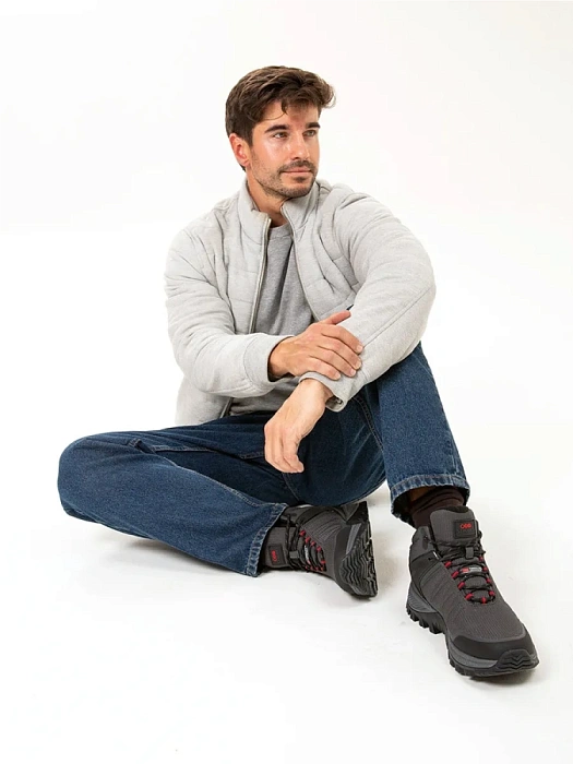 Мужские ботинки STROBBS серые, артикул C9371-1