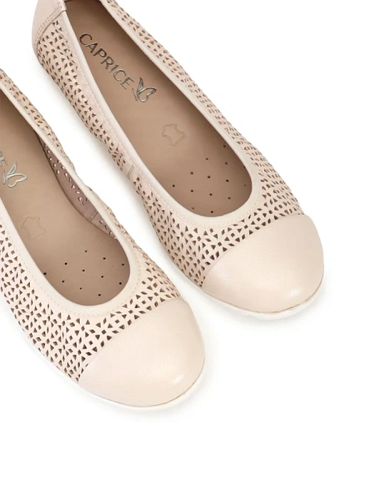Женские балетки CAPRICE бежевые, артикул 9-22151-42-140