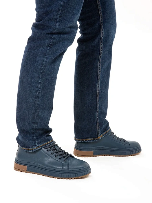 Мужские кеды BRUNO RENZONI  синие, артикул WL3897T-3