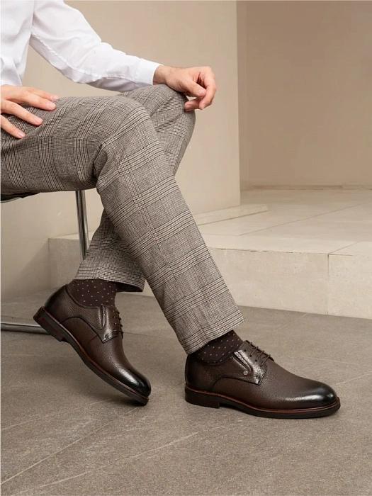 Мужские туфли BRUNO RENZONI  коричневые, артикул A003-1