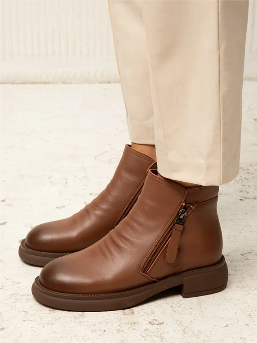 Женские ботинки eObuv коричневые, артикул EO42-DBV24-4-303