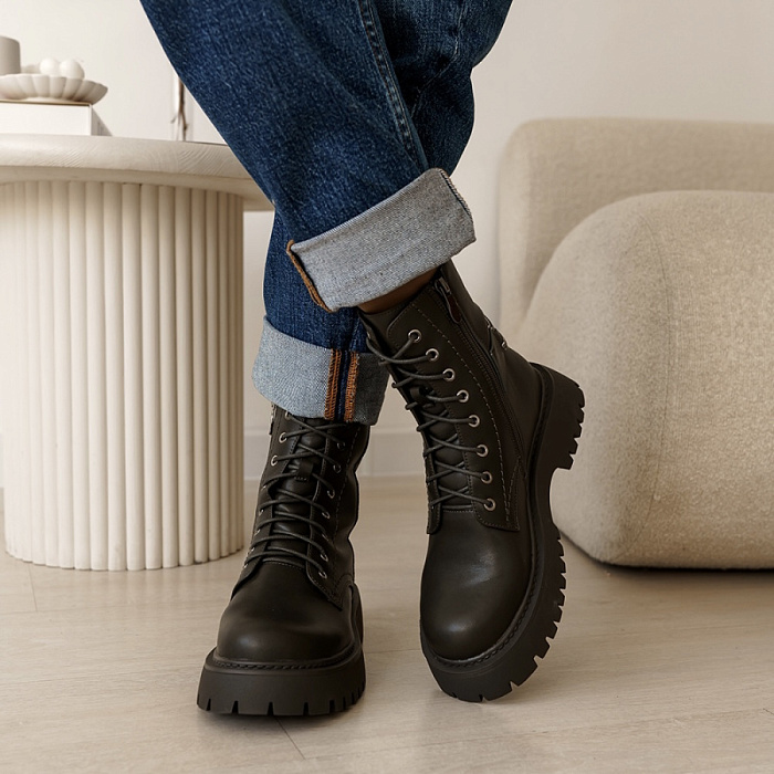 Женские берцы SOFIA-ALEXANDRA хаки, артикул 17E-Z16569-F02A