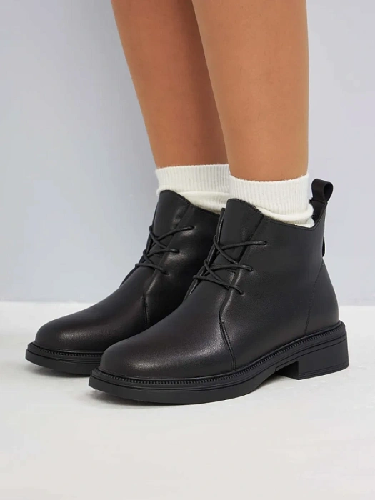 Женские ботинки eObuv черные, артикул DY25030719A