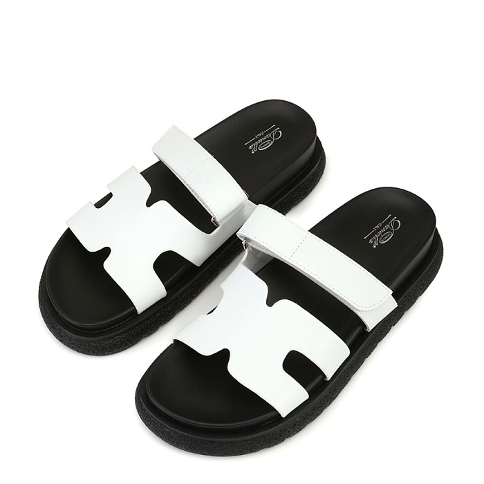 Женские сабо Donna Daniella  белые, артикул 51-CHO1-18-112