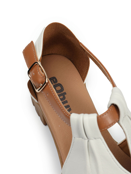 Женские туфли откр. basic eObuv белые, артикул C1062-022