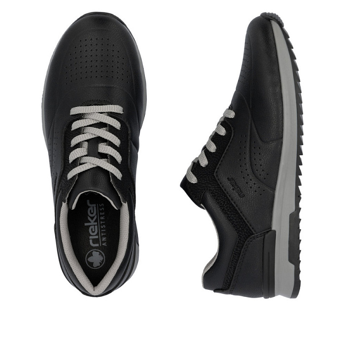Мужские кроссовки RIEKER черные, артикул 16127-00