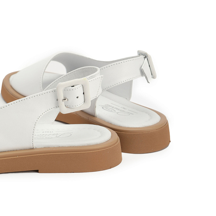 Женские босоножки  Donna Daniella  белые, артикул DD-G-205-25-2_white