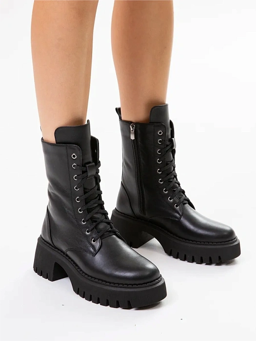 Женские берцы eObuv черные, артикул EO-Q-47-24-1/black