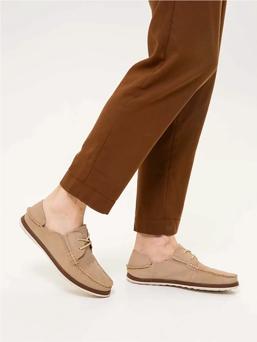 Мужские туфли BRUNO RENZONI  бежевые, артикул MC1204BB-9A