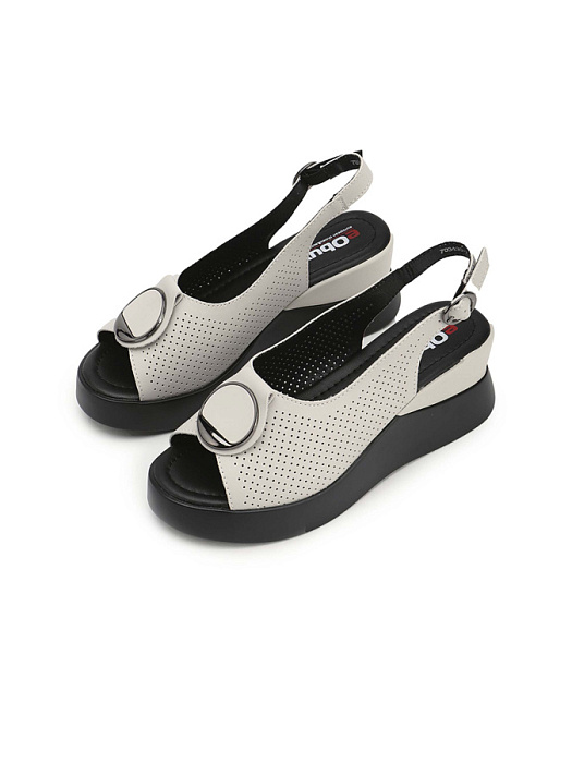 Женские босоножки  eObuv бежевые, артикул 703430-7