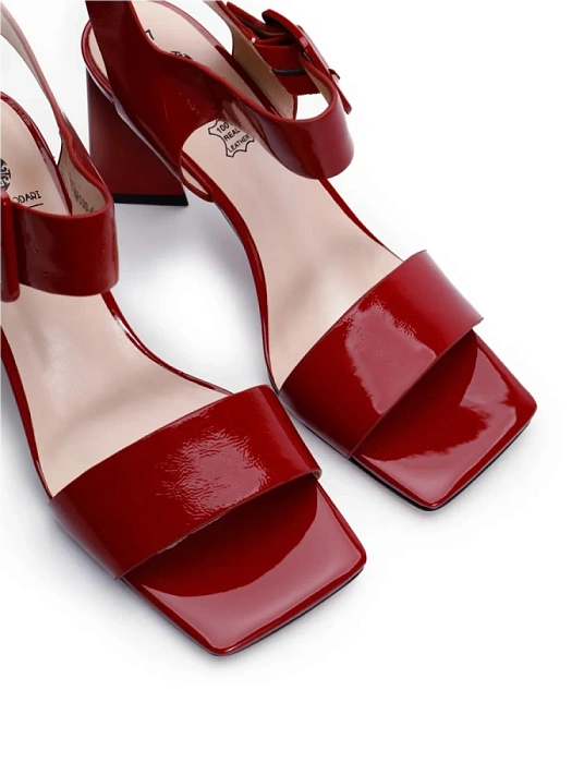 Женские босоножки  FEDERICA RODARI красные, артикул 38E-HF530-6856L1