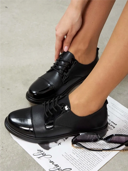 Женские туфли eObuv черные, артикул DY25030708