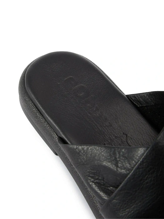 Женские шлепанцы eObuv черные, артикул D24YT-2290