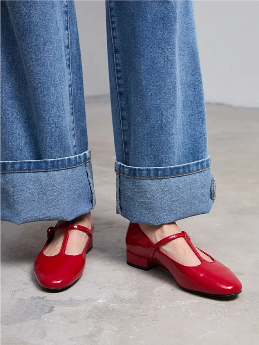 Женские туфли SOFIA-ALEXANDRA красные, артикул 38E-B133-25W