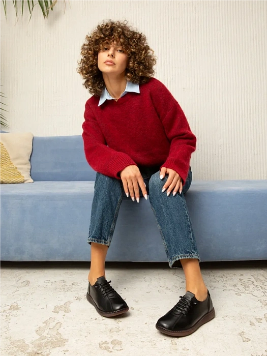 Женские туфли eObuv черные, артикул CTS23-BWLM3-101A