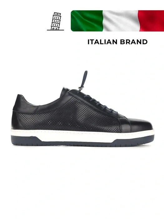 Мужские кеды BRUNO RENZONI  синие, артикул M21BB-66B