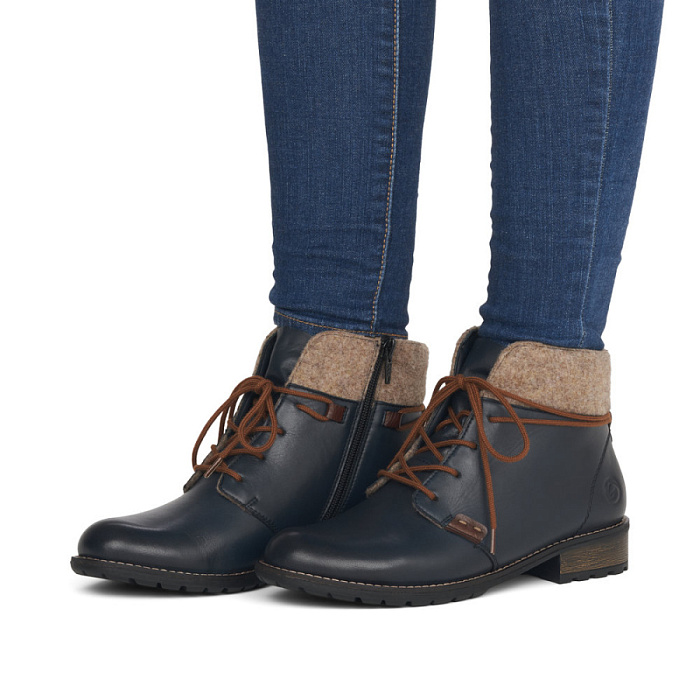 Женские ботинки basic REMONTE синие, артикул R3332-16