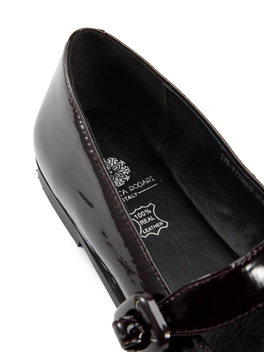 Женские мери джейн FEDERICA RODARI бордовые, артикул 17E-Z17869B-25W