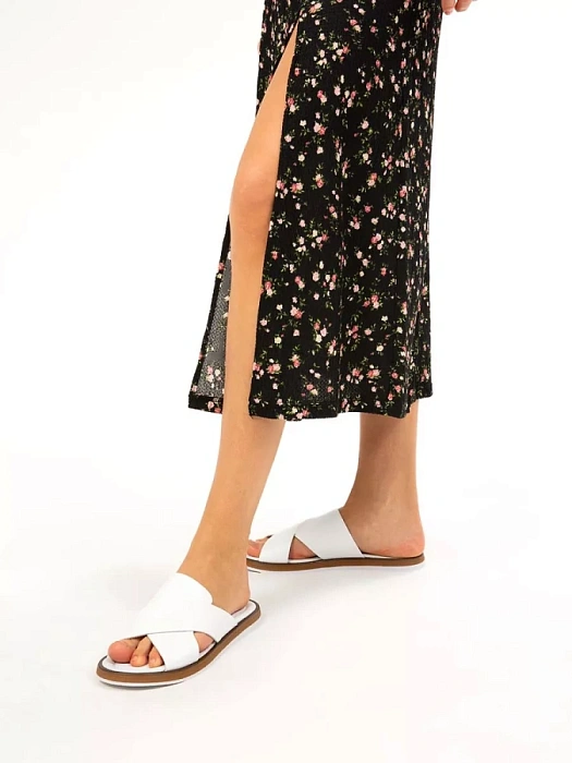 Женские сабо eObuv белые, артикул G-90-23-2