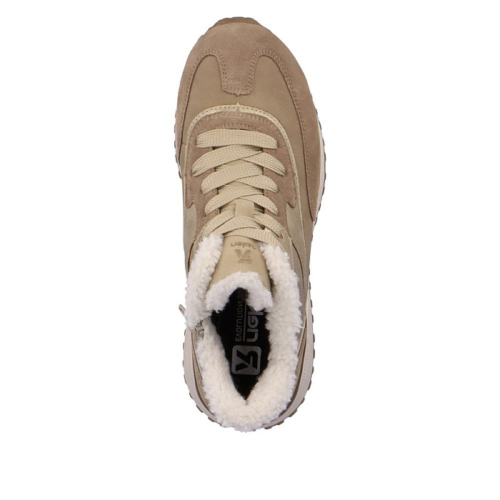 Женские кроссовки RIEKER бежевые, артикул W0660-64