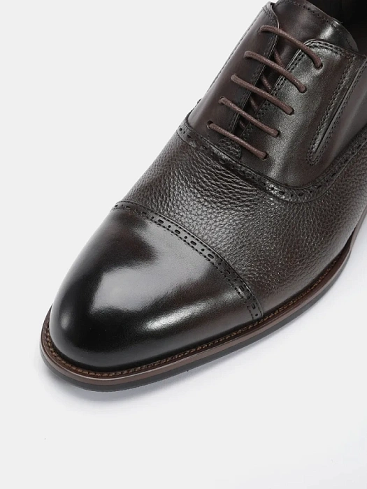 Мужские оксфорды BRUNO RENZONI  коричневые, артикул 5408A-910L