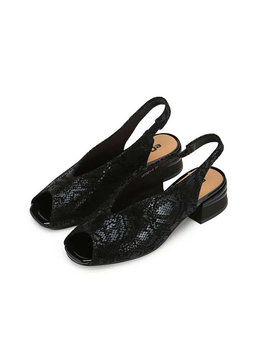 Женские босоножки  eObuv черные, артикул 907224-5