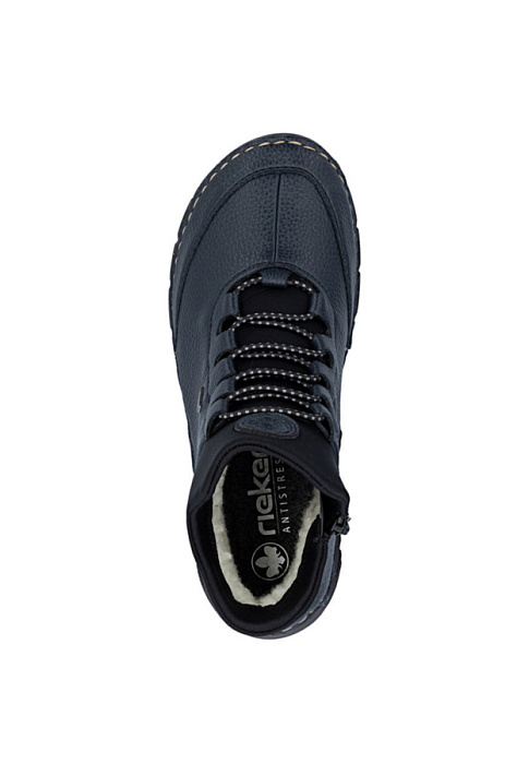 Женские ботинки RIEKER синие, артикул 55069-14