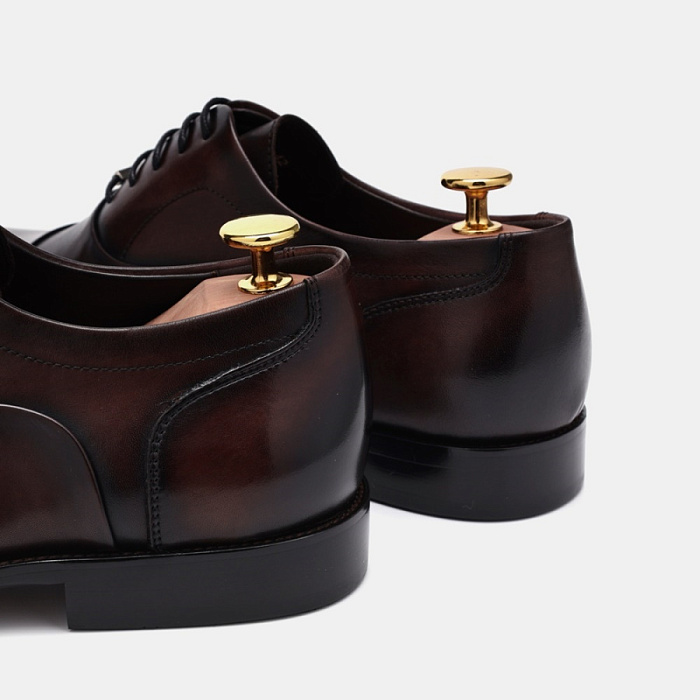 Мужские оксфорды BRUNO RENZONI  коричневые, артикул BR16771-MB