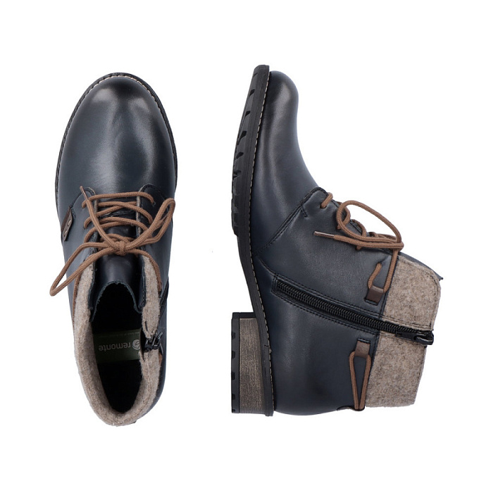 Женские ботинки basic REMONTE синие, артикул R3332-16