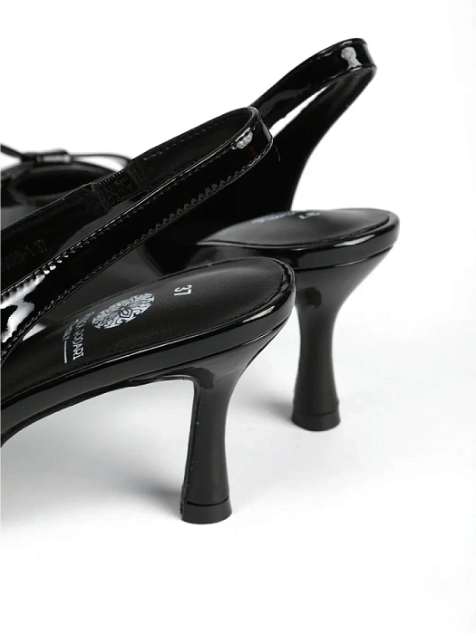 Женские слингбэки FEDERICA RODARI черные, артикул 43E-T1202-L95028-1