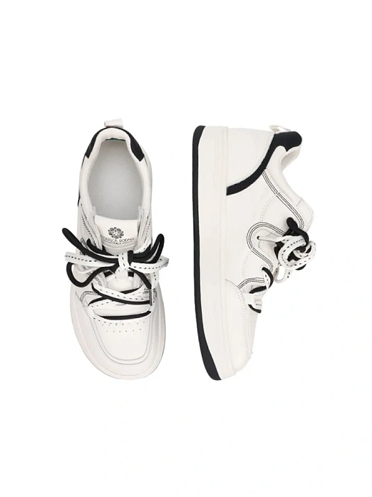 Женские кеды FEDERICA RODARI белые, артикул 42E-L620-1D