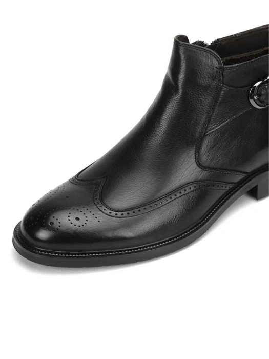 Мужские ботинки basic BRUNO RENZONI  черные, артикул 5498X-700A-R