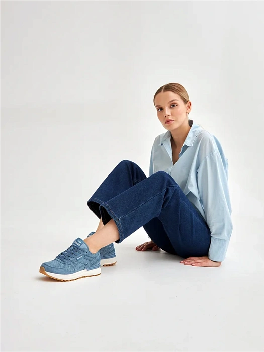 Женские кроссовки STROBBS голубые, артикул F7530-10