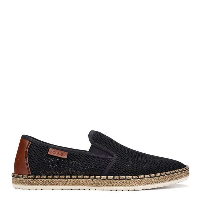 Мужские слипоны RIEKER черные, артикул B5276-00
