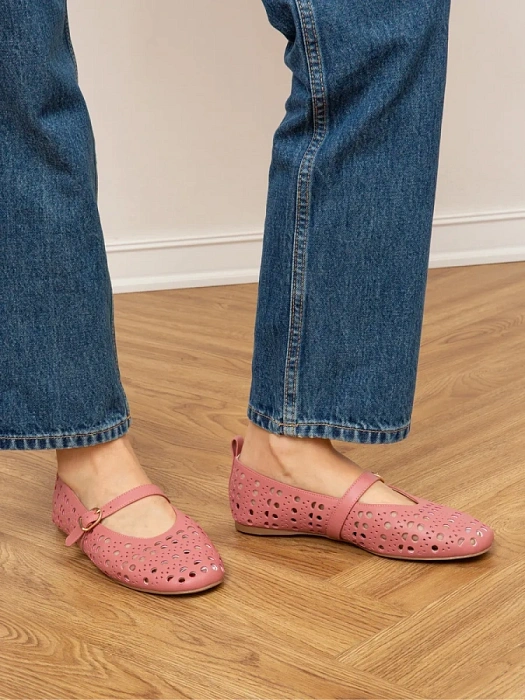 Женские балетки SOFIA-ALEXANDRA розовые, артикул 4E-3907-902-A862