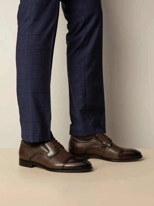 Мужские дерби BRUNO RENZONI  коричневые, артикул YS397A-H07B-NP-1