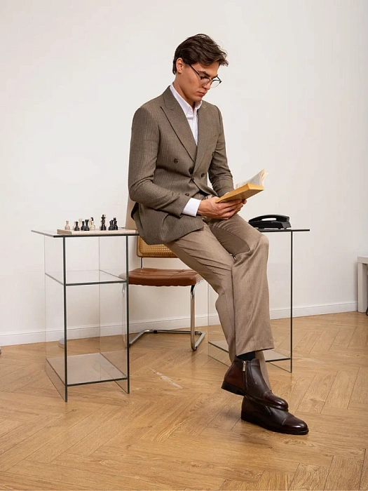 Мужские ботинки BRUNO RENZONI  коричневые, артикул 5332X-225B-R