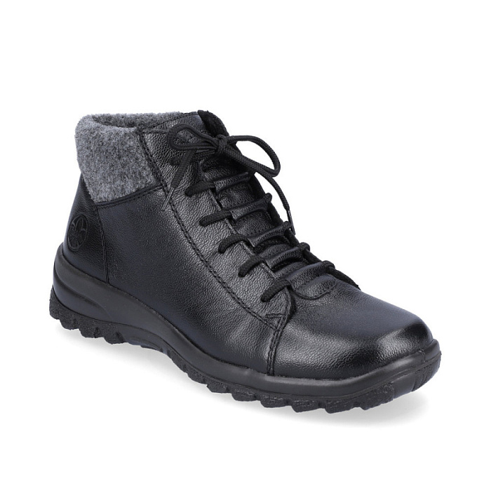 Женские ботинки basic RIEKER черные, артикул L7115-00
