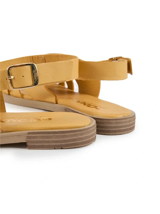 Женские сандалии eObuv желтые, артикул D25YS-2115