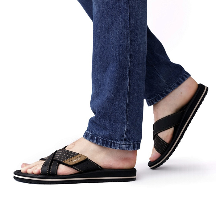 Мужские слайдеры SAHAB черные, артикул S526MK