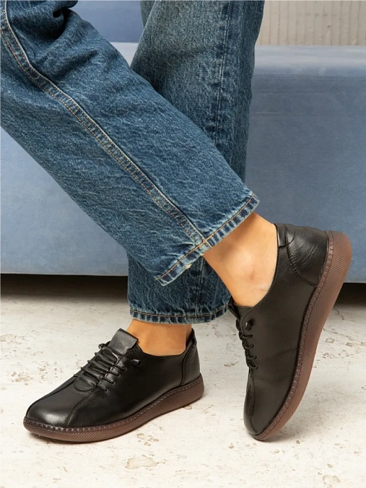 Женские туфли eObuv черные, артикул CTS23-BWLM3-101A